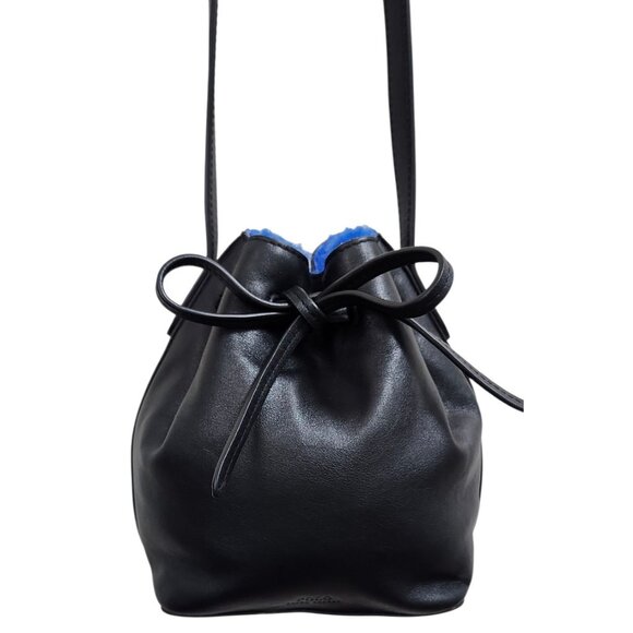 Polo Ralph Lauren Mini Leather Bucket Bag Women's Black “sample”